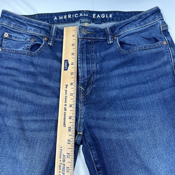 American Eagle Airflex+ Original Straight Men's 32 x 30 Dark Wash Jeans - Picture 7 of 11